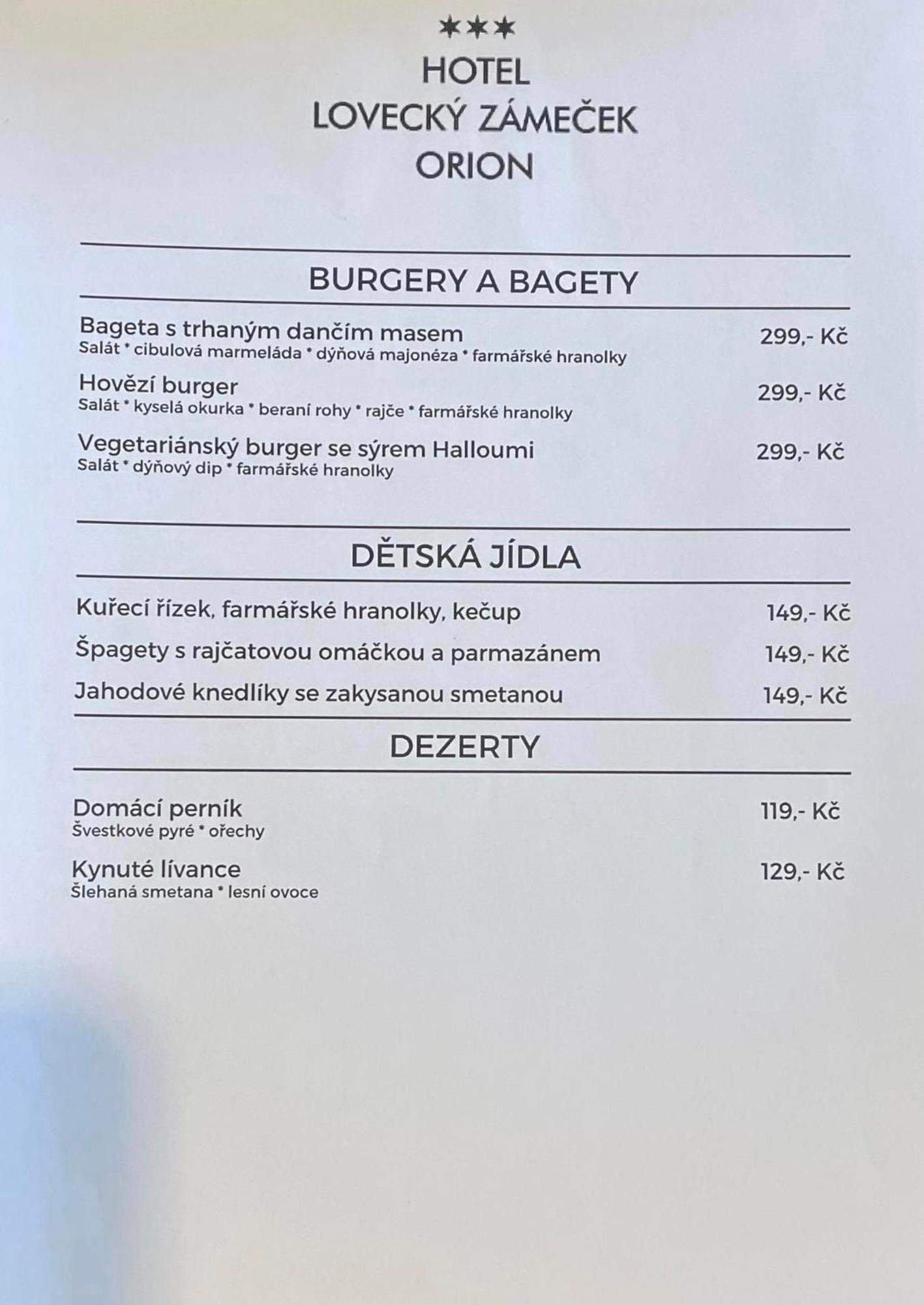 Hotel Lovecky Zamecek Orion Liberec Kültér fotó